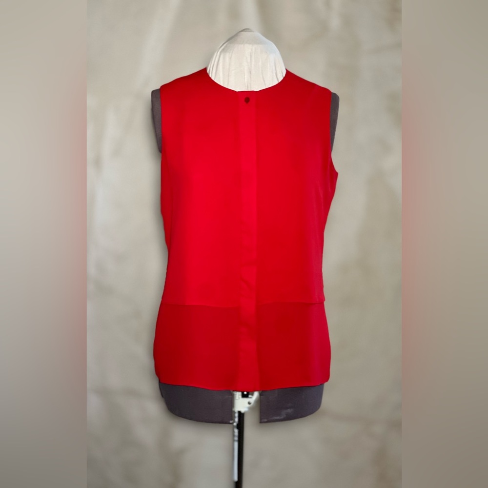 The Limited Hidden Button-Down Sleeveless Blouse